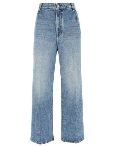 Khaite High-waist Wide-leg Jeans - Blue