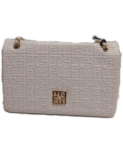 Ermanno Scervino Rosemary Logo-plaque Clutch Bag - Grey