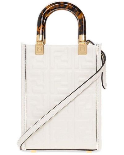 Fendi 'sunshine Mini' Shoulder Bag - White