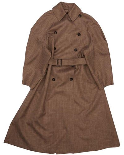 Loro Piana Sander Double Breasted Coat - Brown