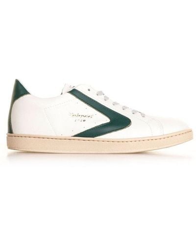 Valsport Logo Printed Lace-up Sneakers - White