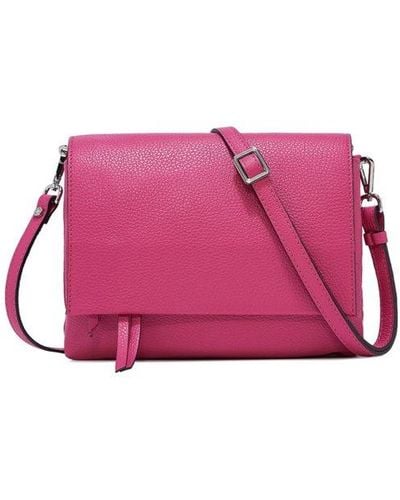 Gianni Chiarini Fold-over Top Shoulder Bag - Pink