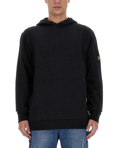 Barbour Sweatshirt With Logo - Black