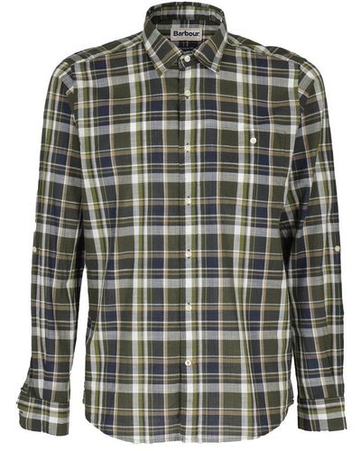 Barbour Wearside Tailored Shirt Check - Green