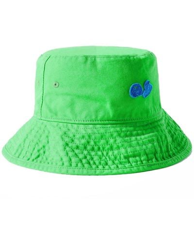 Acne Studios Bubble Logo Bucket Hat - Green