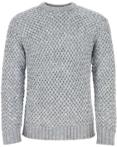 Koche Chunky-knitted Crewneck Sweater - Gray