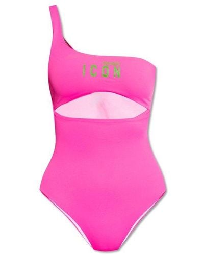 DSquared² Be Icon Cut-out Swimsuit - Pink