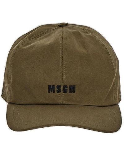 MSGM Logo Baseball Cap - Green