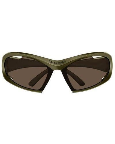 Balenciaga Geometric Frame Sunglasses - Gray