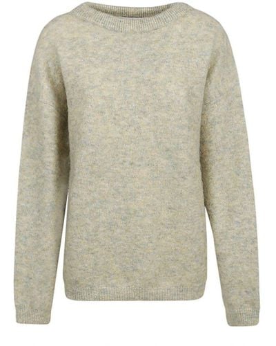 Acne Studios Boat-neck Knitted Jumper - Grey