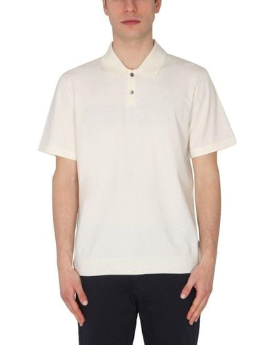 Theory Regular Fit Polo - White