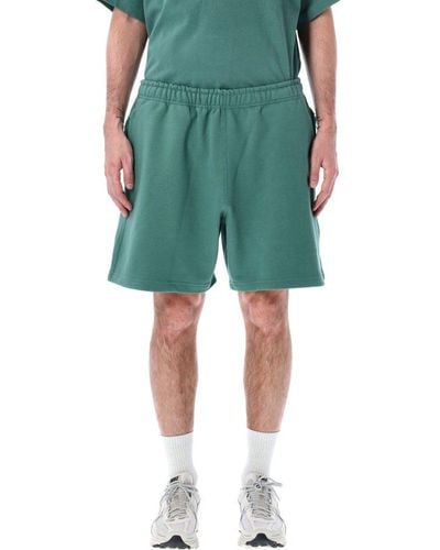 Nike Solo Swoosh Embroidered Fleece Shorts - Green