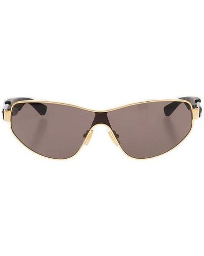 Bottega Veneta Cat-eye Frame Sunglasses - Metallic