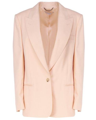 Stella McCartney Peak-lapels Single-breasted Tailored Blazer - Pink