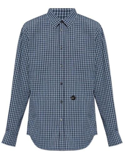 DSquared² Plaid Pattern Shirt - Blue