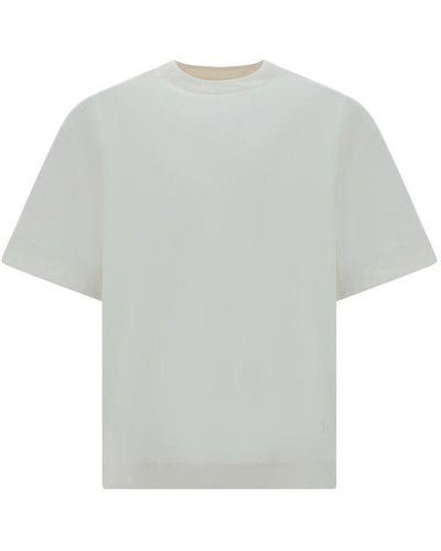 Jil Sander Side-zip Crewneck T-shirt - Grey