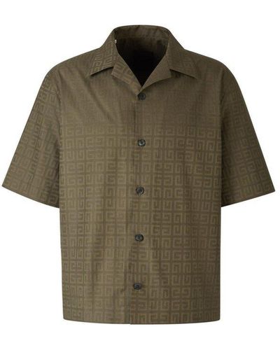 Givenchy 4g Pattern Short-sleeved Shirt - Green