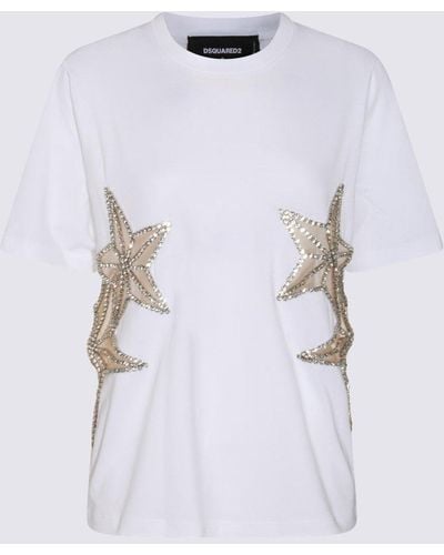 DSquared² Star Embellished Crewneck T-shirt - White
