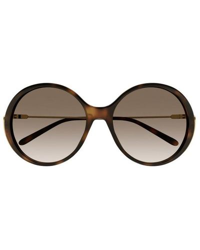 Chloé Round Frame Sunglasses - Metallic