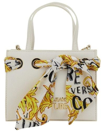 Versace Bag With Logo - White