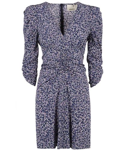 Isabel Marant Silk Mini Dress - Blue