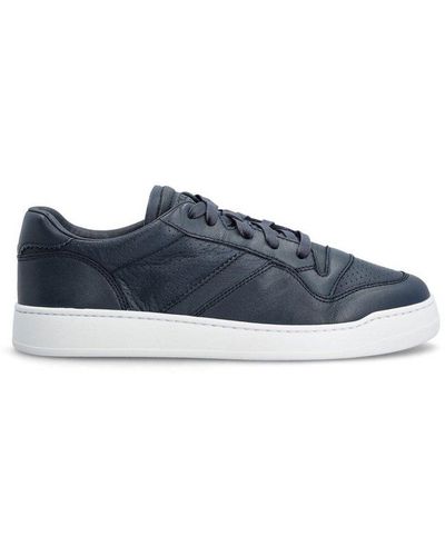 Doucal's Round-toe Lace-up Trainers - Blue