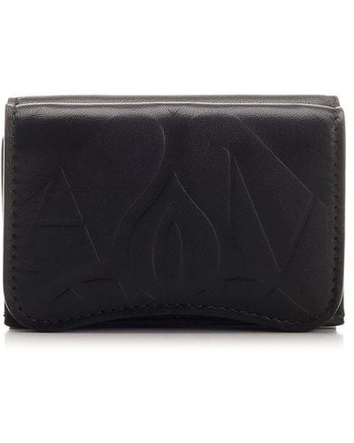 Alexander McQueen Trifold Wallet - Black