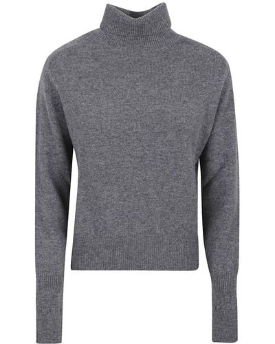 Victoria Beckham Polo Neck Sweater - Grey