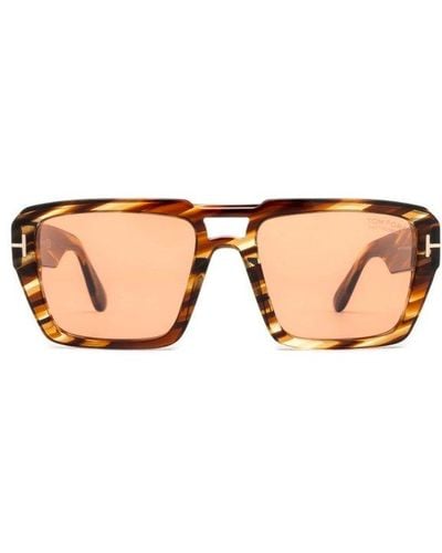 Tom Ford Redford Square Frame Sunglasses - Pink