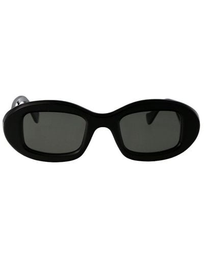 Retrosuperfuture Oval Frame Sunglasses - Black