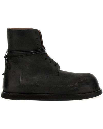 Marsèll Gigante Lace-up Ankle Boots - Black