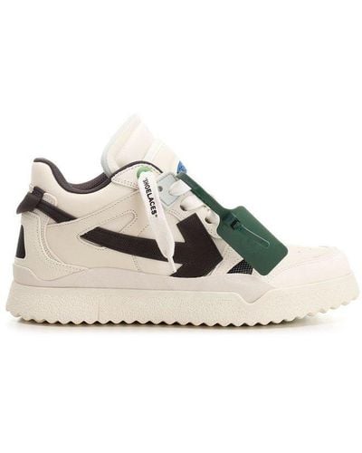 Off-White c/o Virgil Abloh New Midtop Sponge Leather Sneaker - White