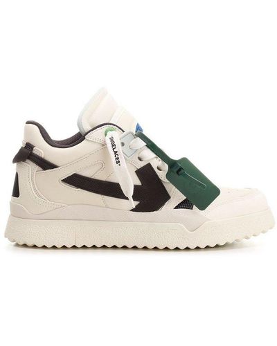 Off-White c/o Virgil Abloh New Midtop Sponge Leather Sneaker - White