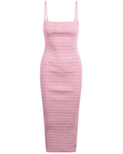 Nanushka Thin Strap Midi Dress - Pink