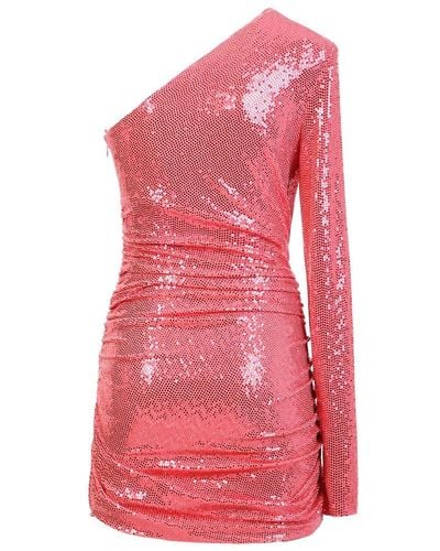 Alexandre Vauthier One Shoulder Sequinned Mini Dress - Pink