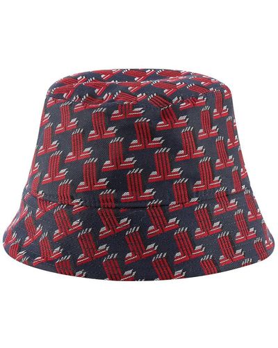 Lanvin 3d Jl Jacquard Reversible Bucket Hat - Red