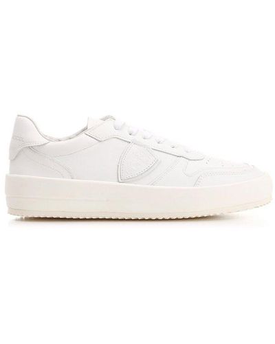 Philippe Model Logo Patch Low-top Trainers - White