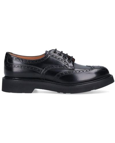 Church's Prestige Perforated Detailed Brogues - Black