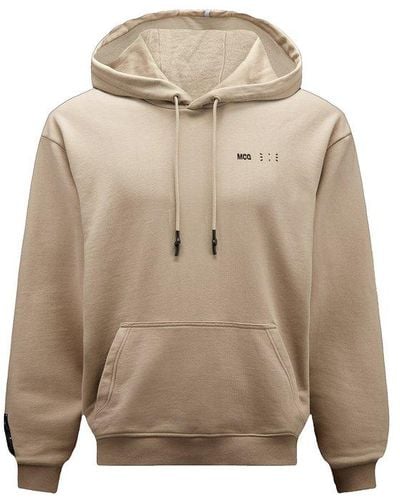 McQ Man Beige Hoodie With Logo - Natural