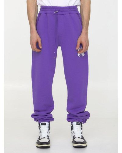 Amiri Purple Cotton Sweatpants