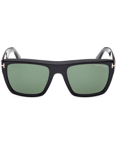 Tom Ford Alberto Square Frame Sunglasses - Green