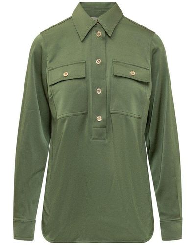 MICHAEL Michael Kors Satin Shirt - Green