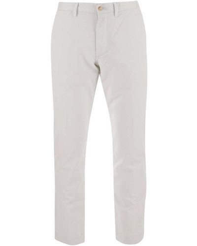 Polo Ralph Lauren Belt-looped Skinny Trousers - Grey