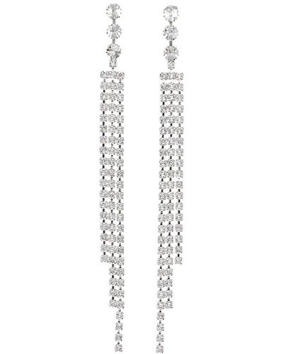 Isabel Marant Fringe Crystal Earrings - White