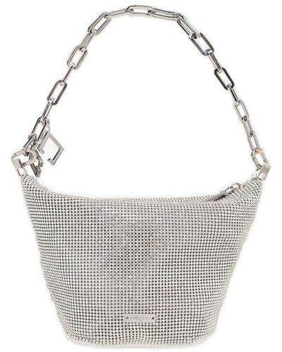Cult Gaia Gia Embellished Handbag - Grey