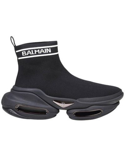 Balmain B-bold Sneakers - Black