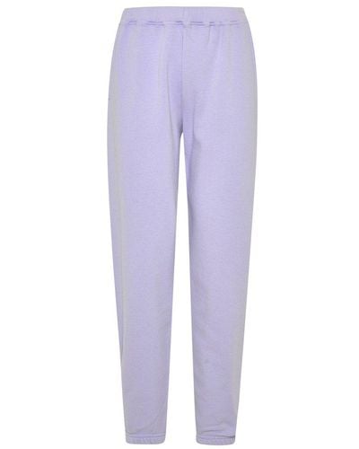 Aries Pocketed Logo Printed Joggers - Purple