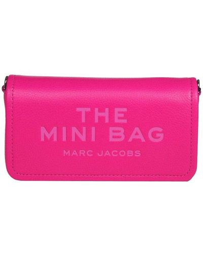 Marc Jacobs The Leather Mini Crossbody Bag - Pink