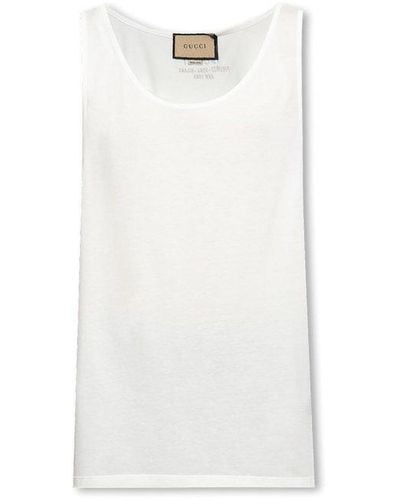 Gucci Sleeveless T-shirt - White