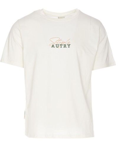 Autry X Jeff Staples Logo Embroidered Crewneck T-shirt - White